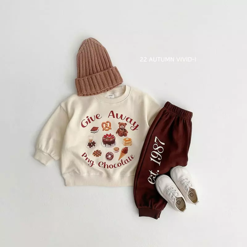 Vivid I - Korean Children Fashion - #childofig - Dalkon Sticker Sweatshirt - 5