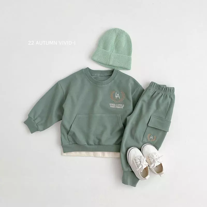 Vivid I - Korean Children Fashion - #childofig - Laurel Embroidery Sweatshirt - 4