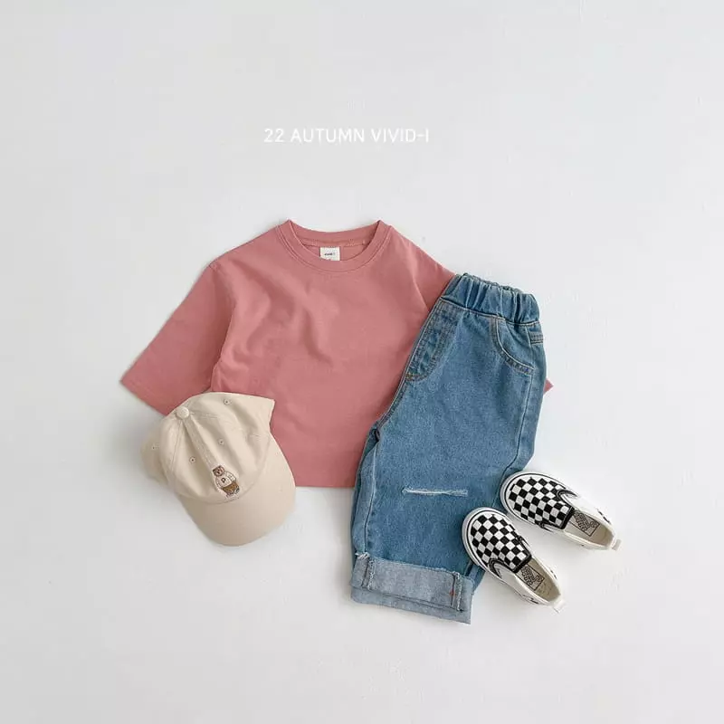 Vivid I - Korean Children Fashion - #childofig - Slit Jeans - 8