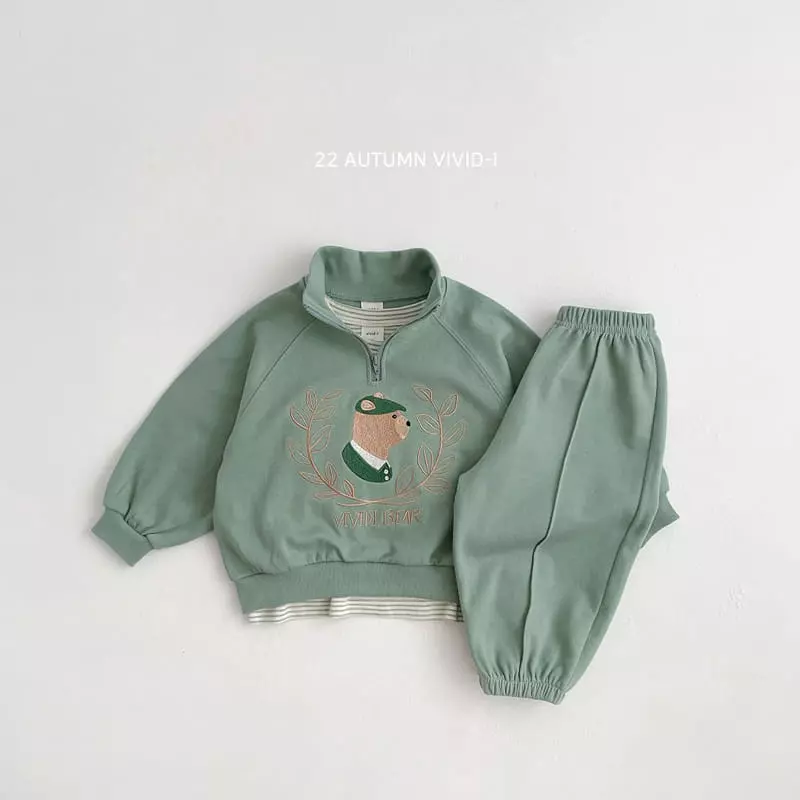 Vivid I - Korean Children Fashion - #childrensboutique - Laurel Anorak Top Bottom Set - 2
