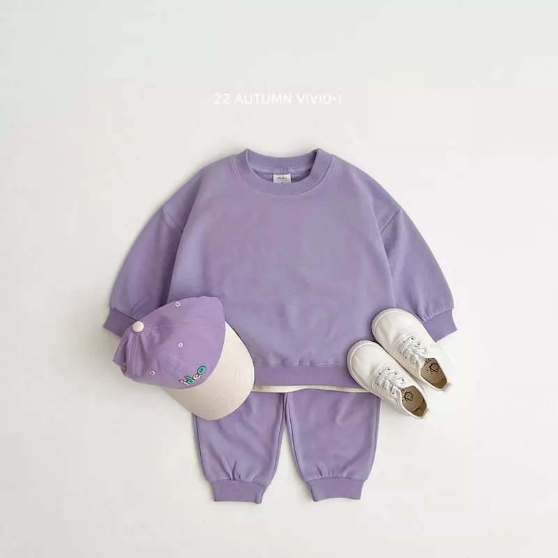 Vivid I - Korean Children Fashion - #childrensboutique - 22 Fall Vivid Top Bottom Set - 11