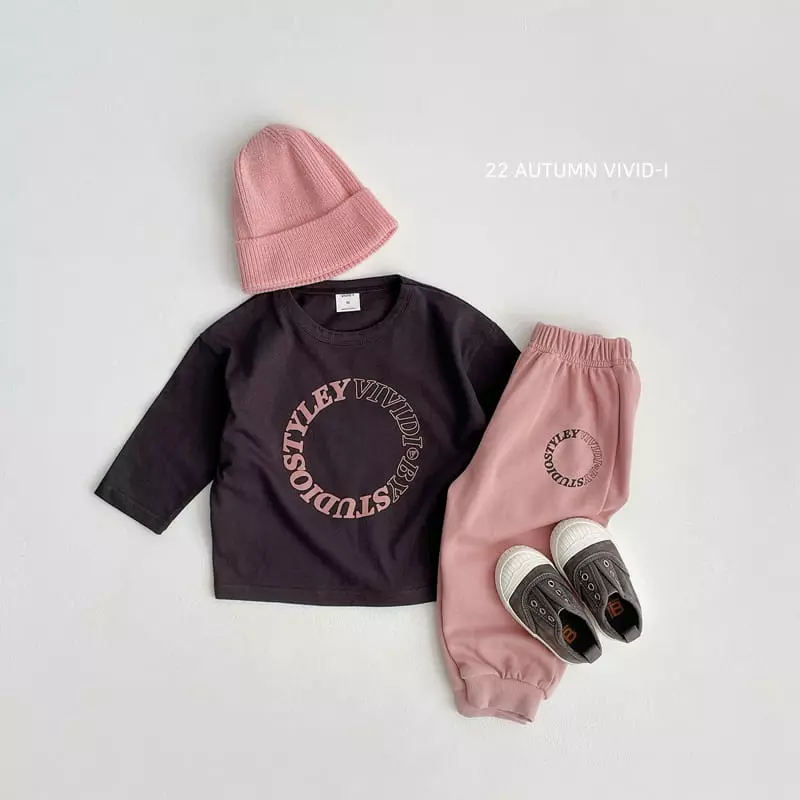 Vivid I - Korean Children Fashion - #childrensboutique - Circle Top Bottom Set - 5