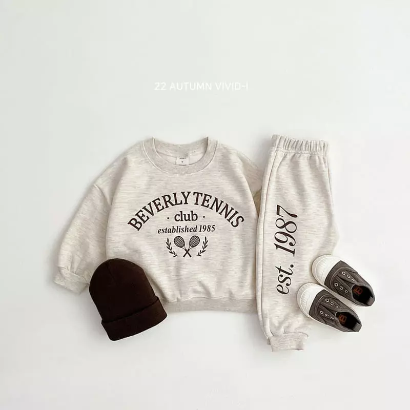 Vivid I - Korean Children Fashion - #childofig - Tennis Top Bottom Set - 4