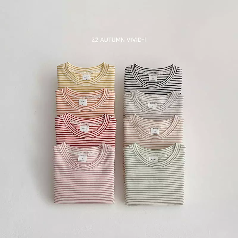 Vivid I - Korean Children Fashion - #childrensboutique - 20 Bear Stripes Tee