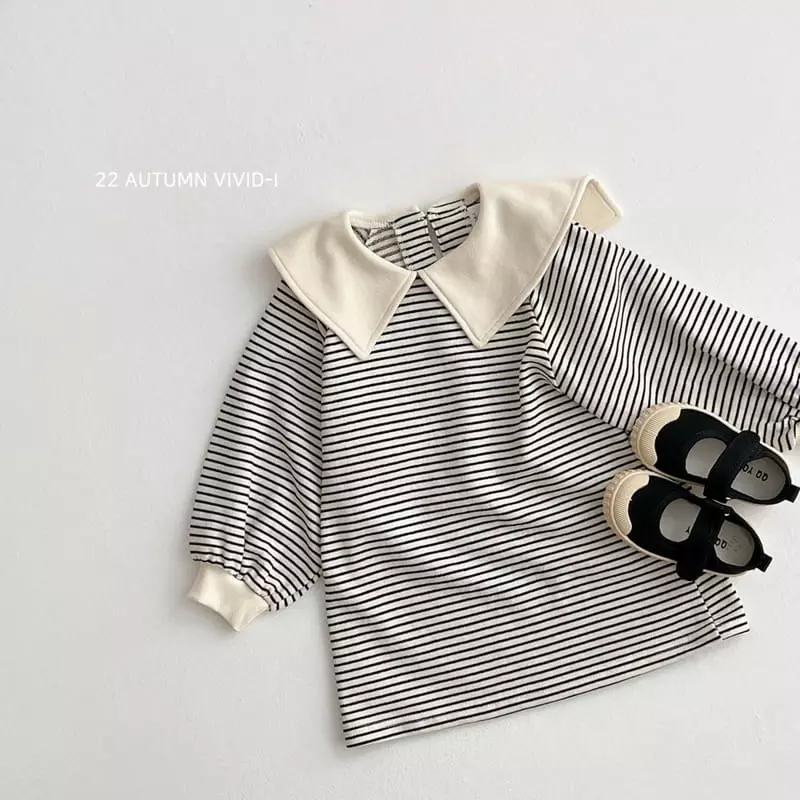 Vivid I - Korean Children Fashion - #childrensboutique - Collar One-piece - 9
