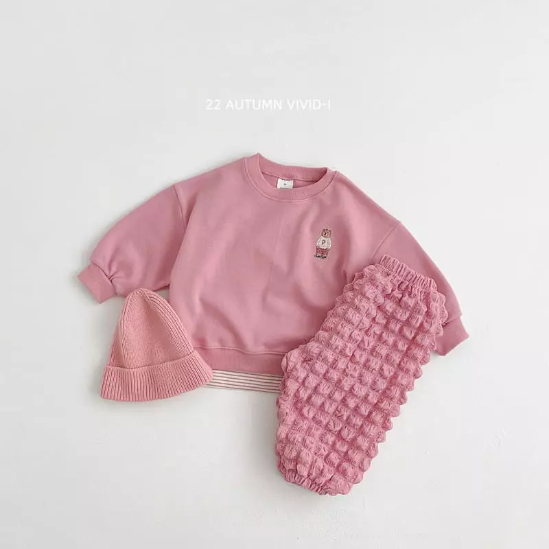 Vivid I - Korean Children Fashion - #childofig - Small Bear Sweatshirt - 4