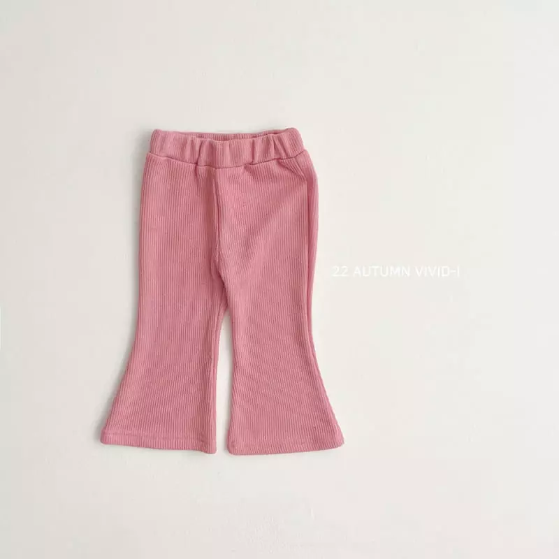 Vivid I - Korean Children Fashion - #designkidswear - Rib Wide Top Bottom Set - 11