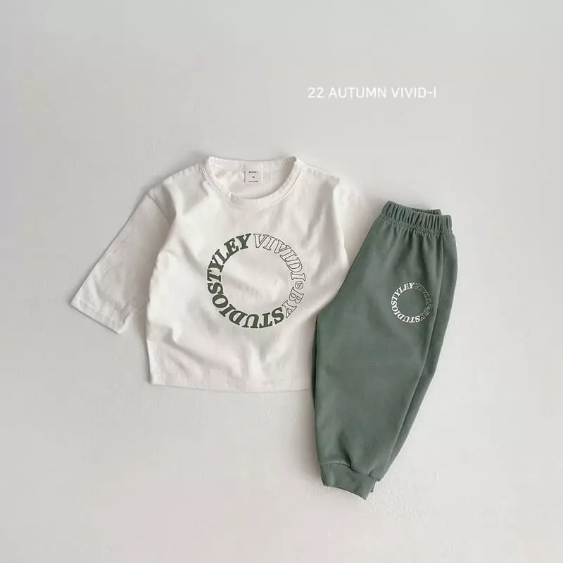 Vivid I - Korean Children Fashion - #designkidswear - Circle Top Bottom Set - 6