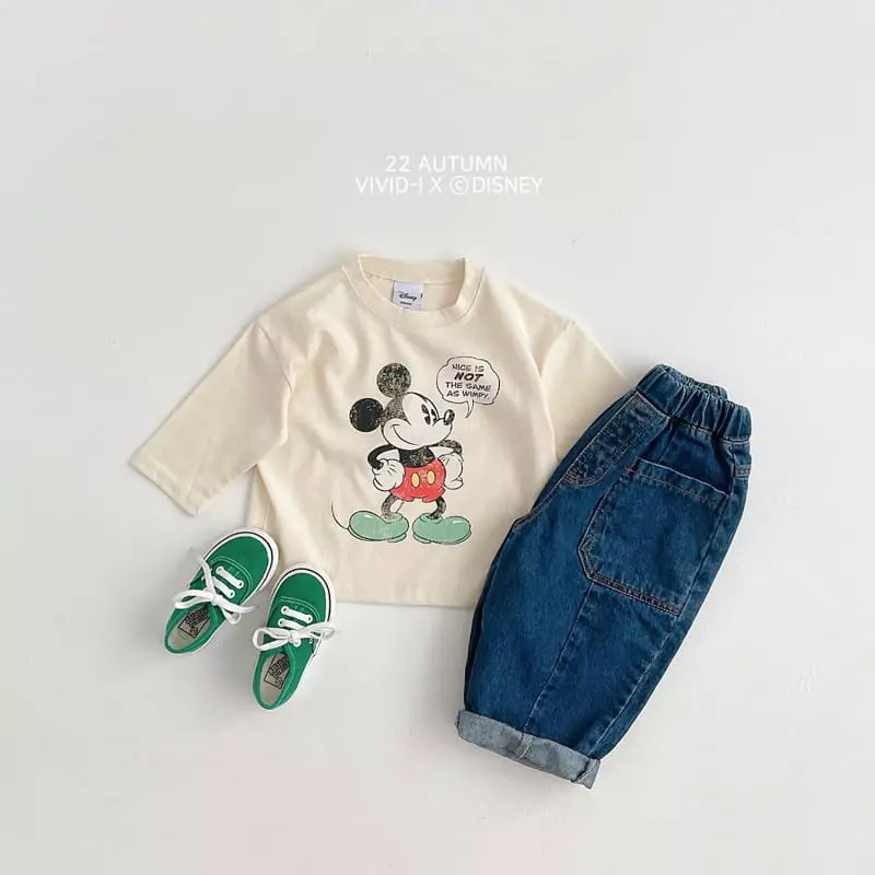Vivid I - Korean Children Fashion - #designkidswear - Disney Vintagee Tee - 3