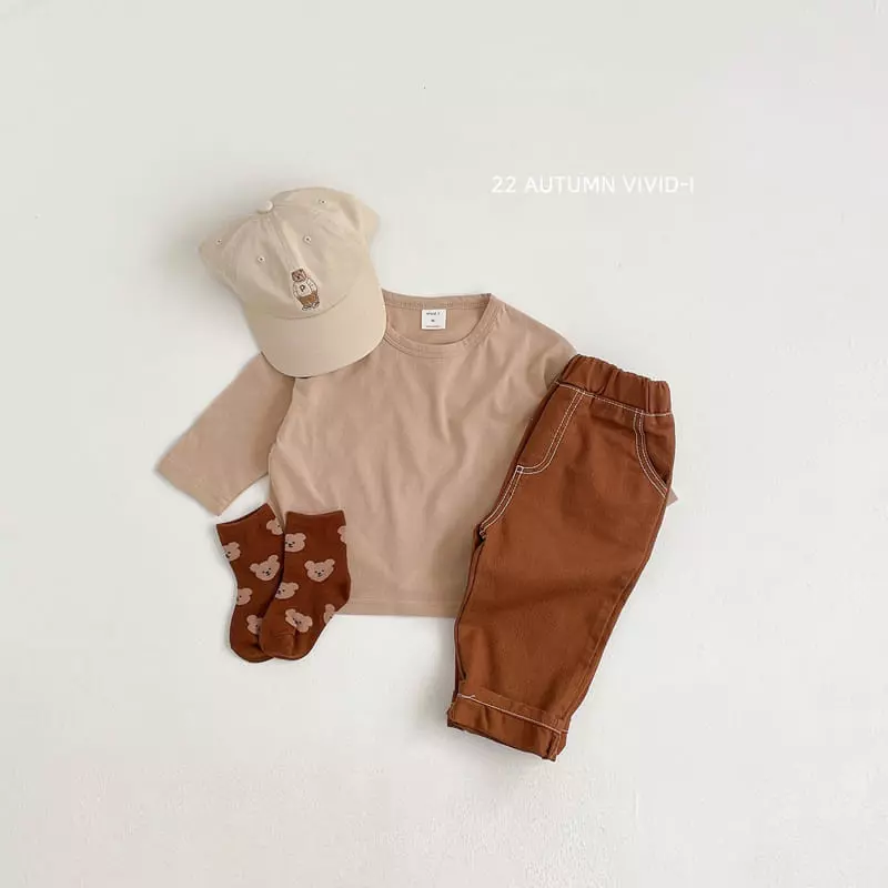 Vivid I - Korean Children Fashion - #designkidswear - Stitch Pants - 11
