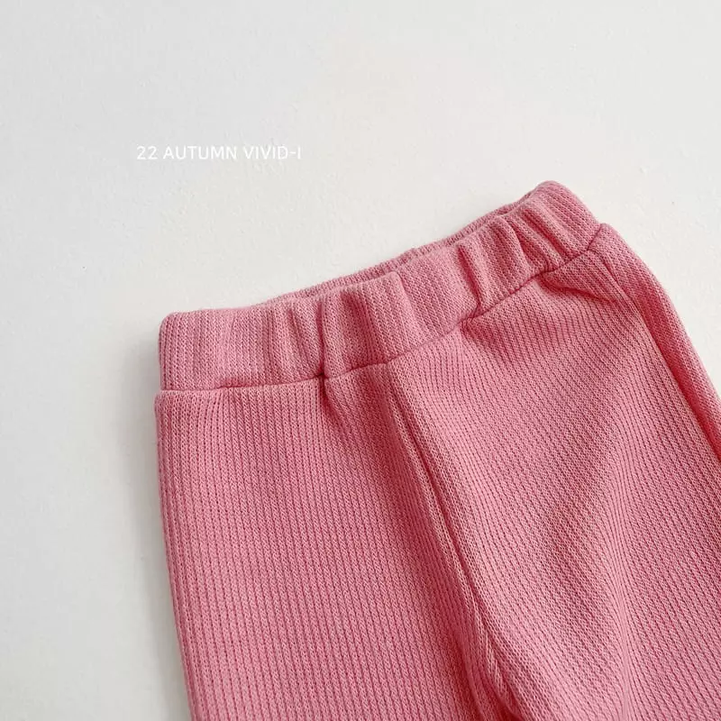 Vivid I - Korean Children Fashion - #discoveringself - Rib Wide Top Bottom Set - 12