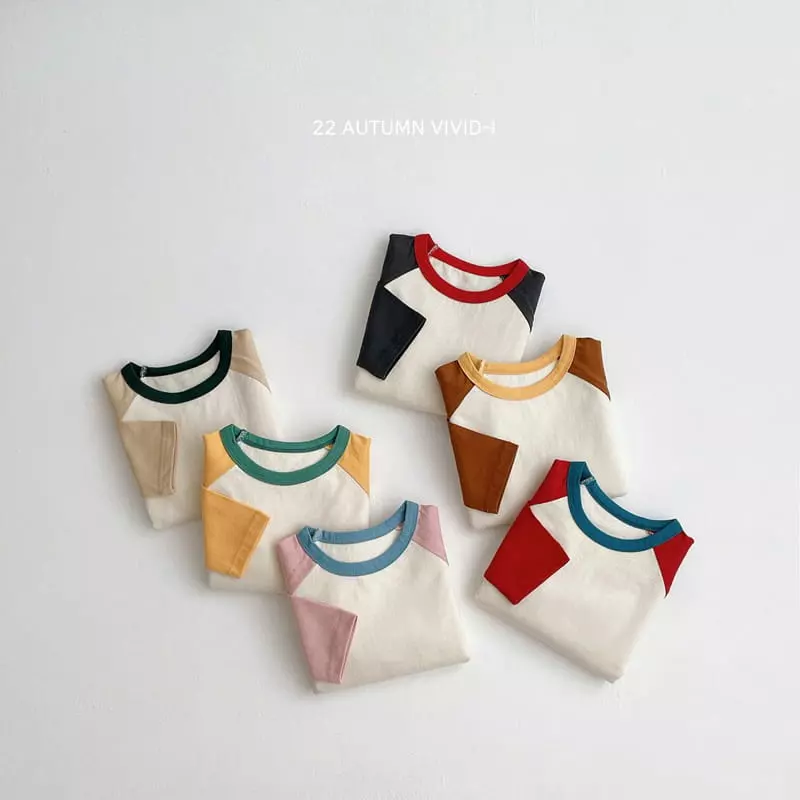 Vivid I - Korean Children Fashion - #discoveringself - 22 vivid Raglan Tee - 2