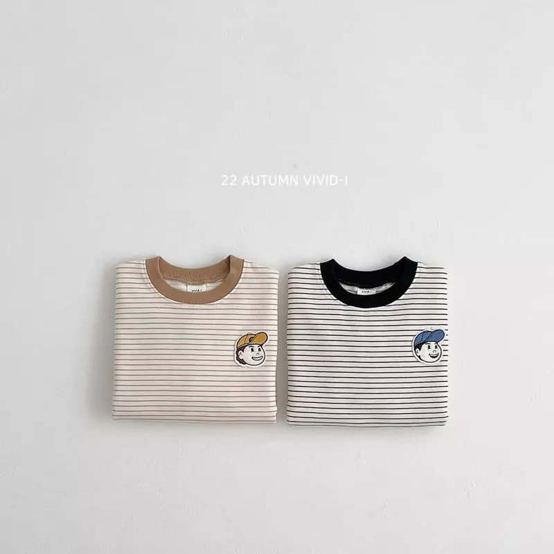 Vivid I - Korean Children Fashion - #discoveringself - Wapen Stripes Sweatshirtt