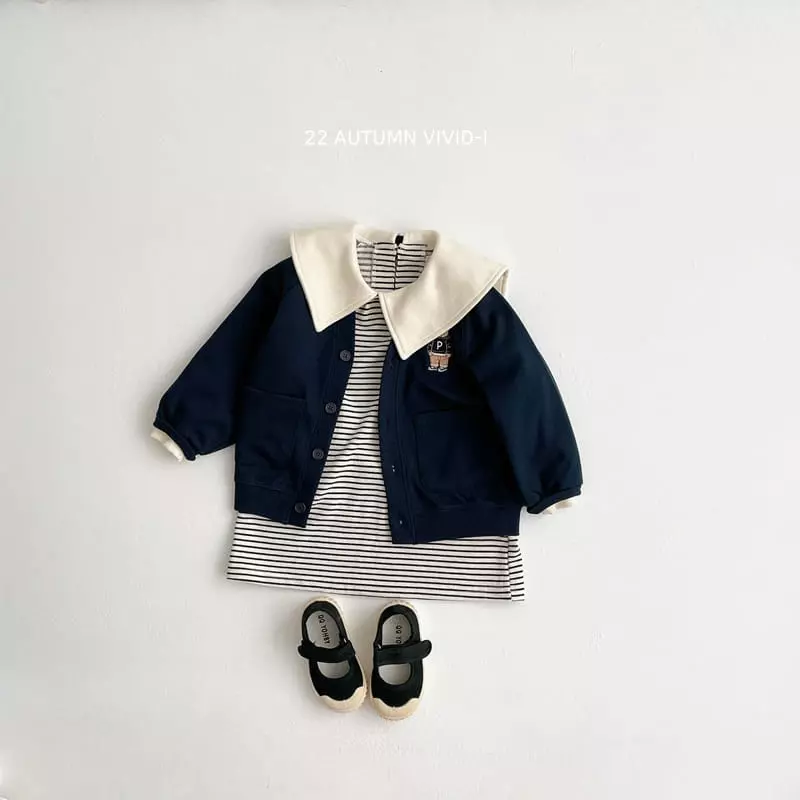 Vivid I - Korean Children Fashion - #discoveringself - Collar One-piece - 11