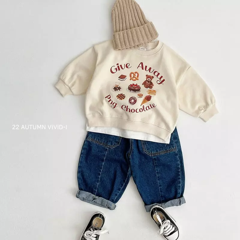 Vivid I - Korean Children Fashion - #discoveringself - Dalkon Sticker Sweatshirt - 8