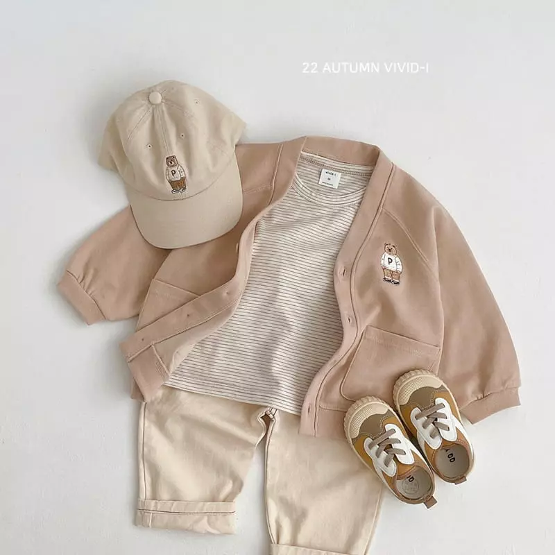 Vivid I - Korean Children Fashion - #fashionkids - P Bear Ball cap - 10