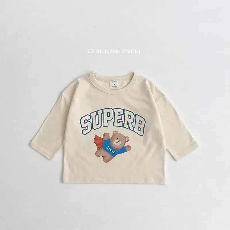 Vivid I - Korean Children Fashion - #fashionkids - Super Bear Check Top Bottom Set - 7