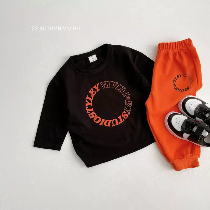 Vivid I - Korean Children Fashion - #fashionkids - Circle Top Bottom Set - 8