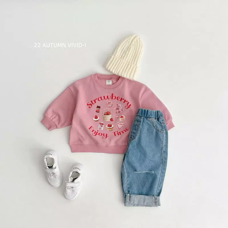 Vivid I - Korean Children Fashion - #fashionkids - Dalkon Sticker Sweatshirt - 9