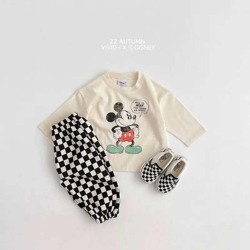 Vivid I - Korean Children Fashion - #fashionkids - Disney Vintagee Tee - 5