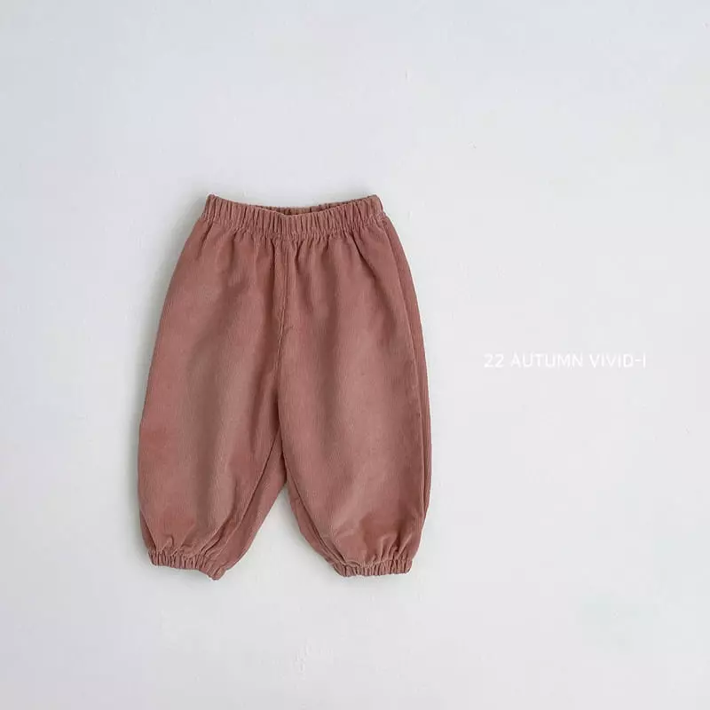 Vivid I - Korean Children Fashion - #fashionkids - Corduroy Pants - 2