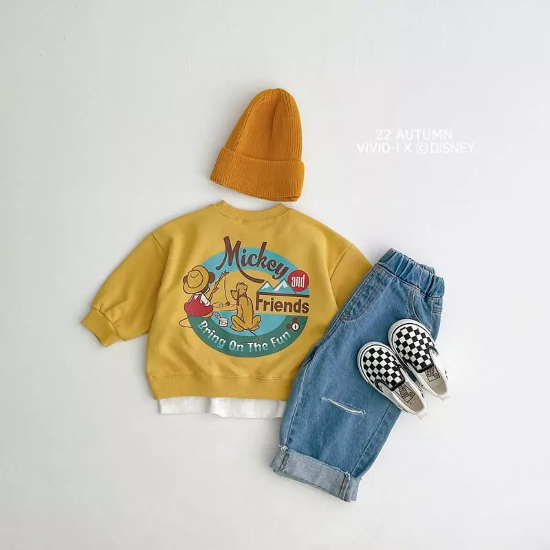 Vivid I - Korean Children Fashion - #fashionkids - Slit Jeans - 12