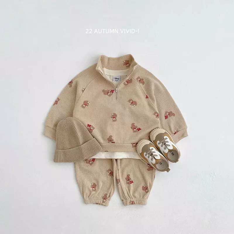 Vivid I - Korean Children Fashion - #kidsshorts - Fall Waffle Anorak - 7