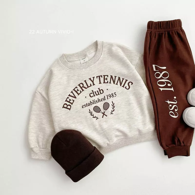 Vivid I - Korean Children Fashion - #kidsshorts - Tennis Top Bottom Set - 8