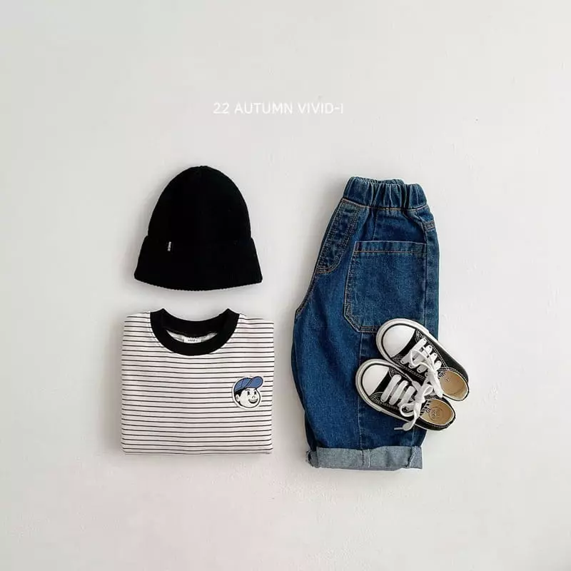 Vivid I - Korean Children Fashion - #kidsshorts - Wapen Stripes Sweatshirtt - 3