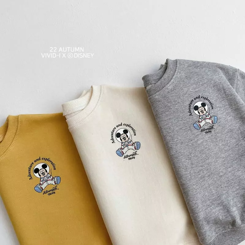 Vivid I - Korean Children Fashion - #kidsshorts - Disney Space Sweatshirt - 2