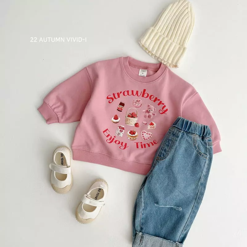 Vivid I - Korean Children Fashion - #kidsshorts - Dalkon Sticker Sweatshirt - 10