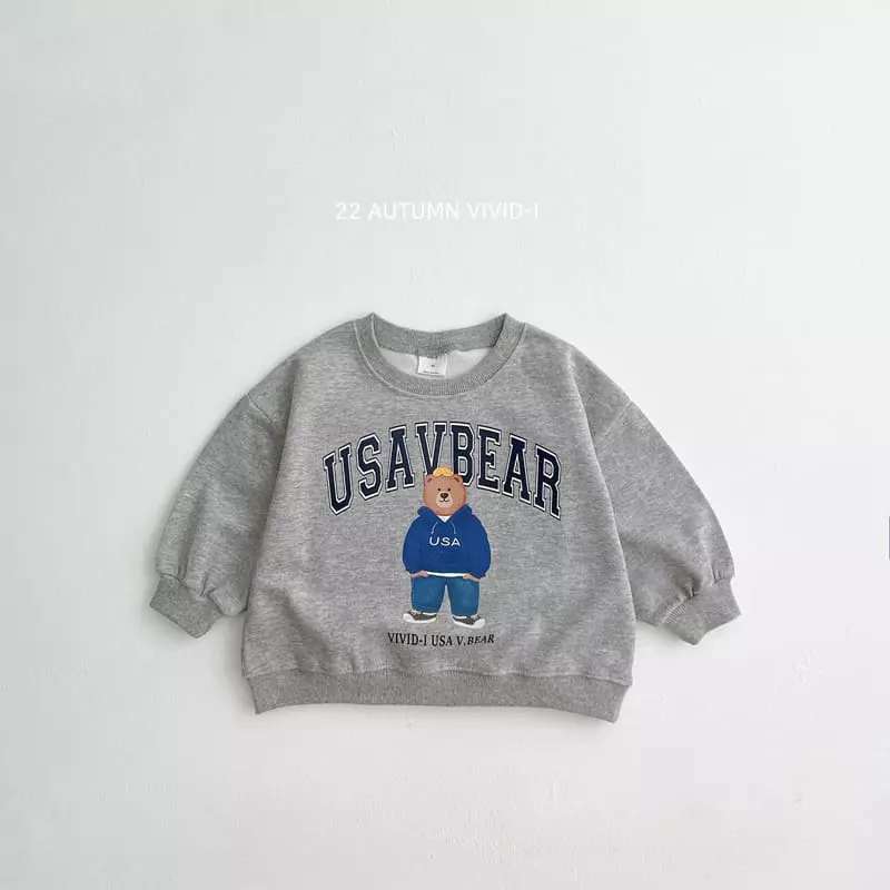Vivid I - Korean Children Fashion - #kidsshorts - America Bear Top Bottom Set - 4