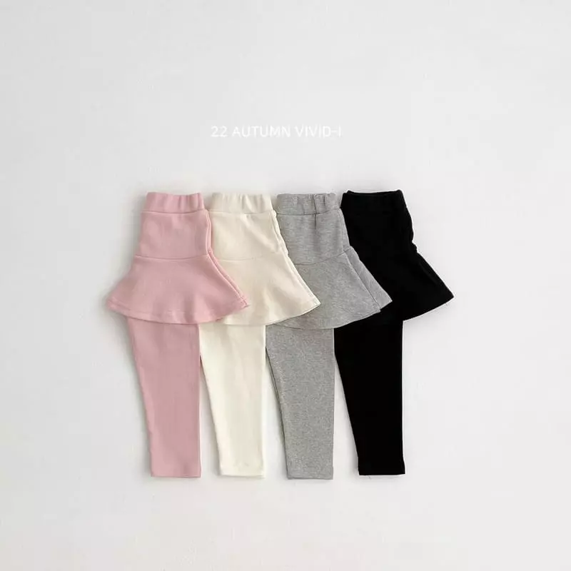 Vivid I - Korean Children Fashion - #kidsstore - Fall Skirt Leggings - 11
