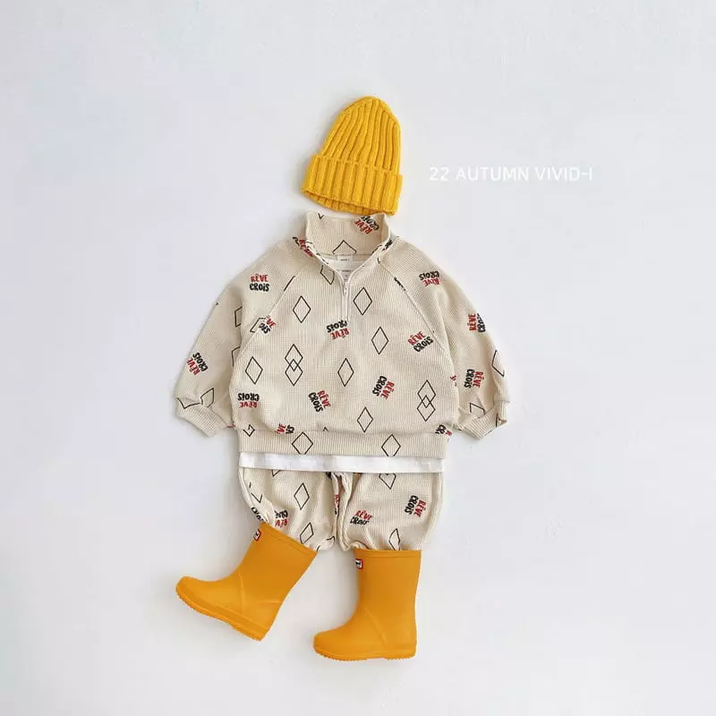 Vivid I - Korean Children Fashion - #kidzfashiontrend - Fall Waffle Anorak - 9