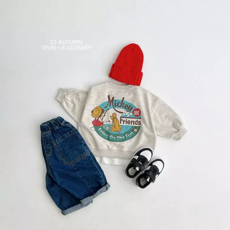 Vivid I - Korean Children Fashion - #kidzfashiontrend - Disney Fishing Sweatshirt - 3