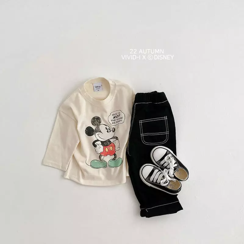 Vivid I - Korean Children Fashion - #kidzfashiontrend - Disney Vintagee Tee - 8