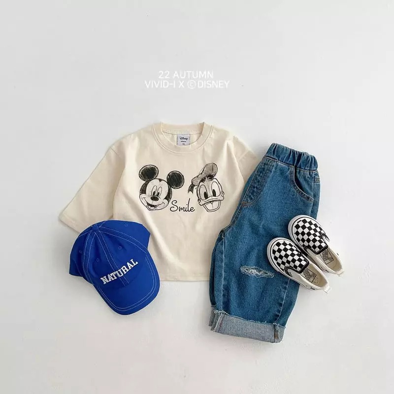 Vivid I - Korean Children Fashion - #kidzfashiontrend - 22 Disney Skech Tee - 7