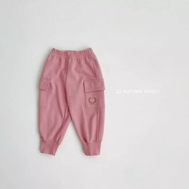 Vivid I - Korean Children Fashion - #kidzfashiontrend - Laurel Embroidery Pants - 2