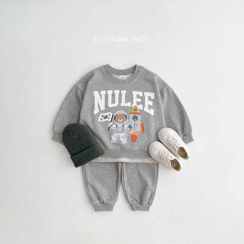 Vivid I - Korean Children Fashion - #littlefashionista - Nuriho Top Bottom Set - 8