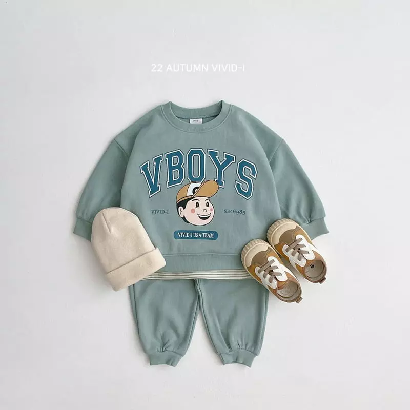 Vivid I - Korean Children Fashion - #littlefashionista - Boy Girl Top Bottom Set
