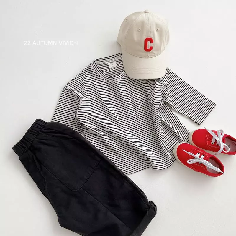 Vivid I - Korean Children Fashion - #littlefashionista - 20 Bear Stripes Tee - 9