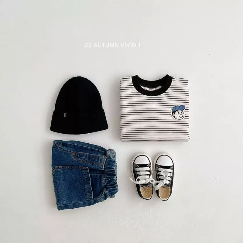 Vivid I - Korean Children Fashion - #littlefashionista - Wapen Stripes Sweatshirtt - 7