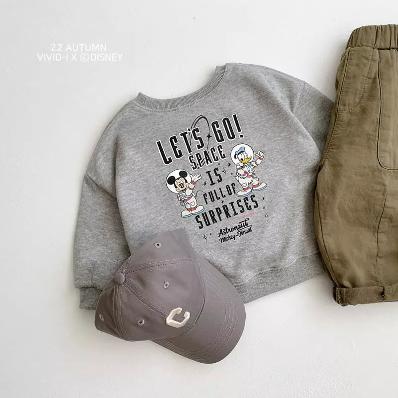 Vivid I - Korean Children Fashion - #littlefashionista - Disney Space Sweatshirt - 6