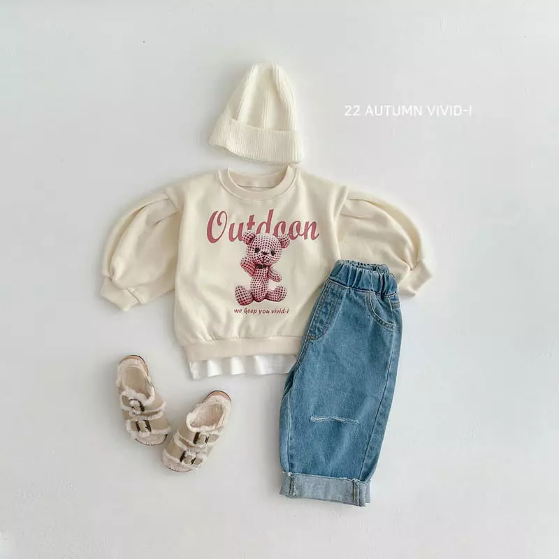 Vivid I - Korean Children Fashion - #littlefashionista - Bear Puff Sweatshirt - 11