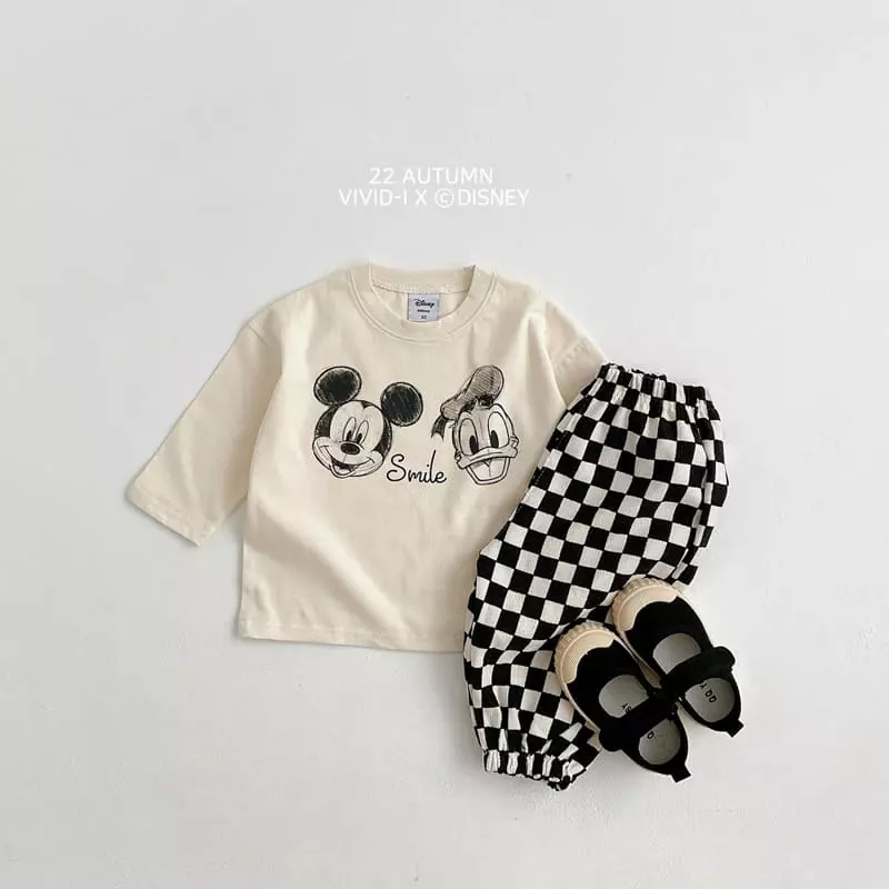 Vivid I - Korean Children Fashion - #littlefashionista - 22 Disney Skech Tee - 9