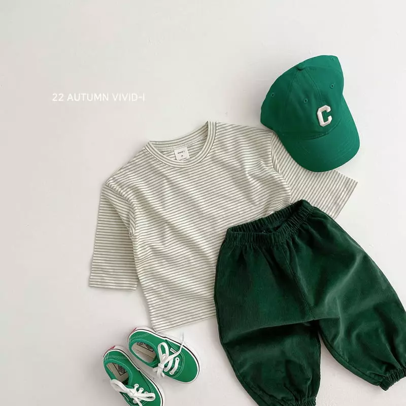 Vivid I - Korean Children Fashion - #littlefashionista - Corduroy Pants - 7