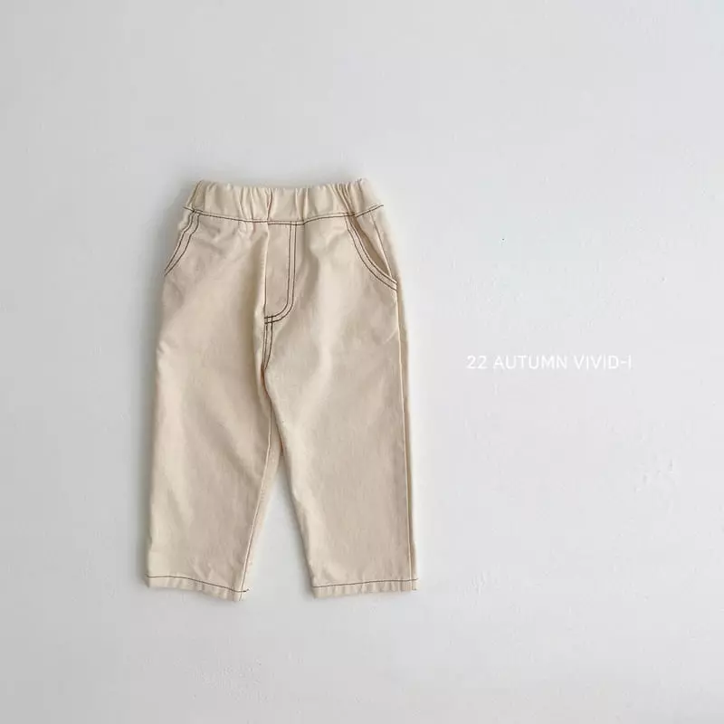 Vivid I - Korean Children Fashion - #littlefashionista - Stitch Pants - 2