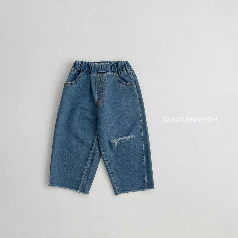 Vivid I - Korean Children Fashion - #littlefashionista - Slit Jeans