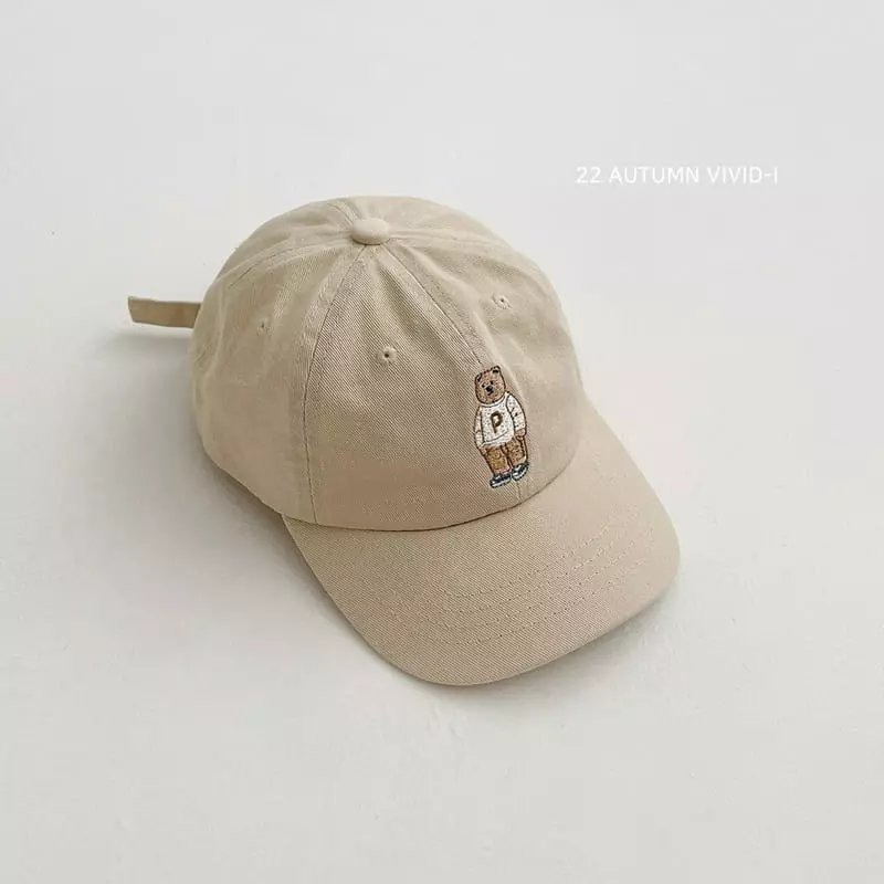 Vivid I - Korean Children Fashion - #magicofchildhood - P Bear Ball cap - 2