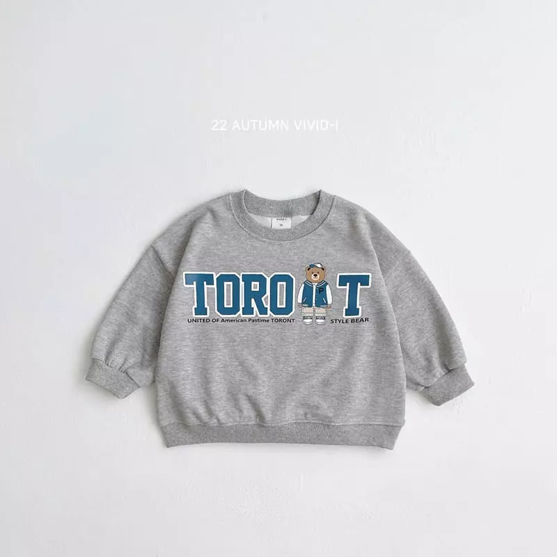 Vivid I - Korean Children Fashion - #magicofchildhood - City Bear Top Bottom Set - 7